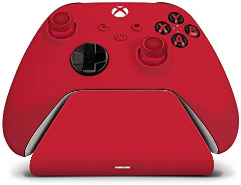 Controller Gear Pulse Red Universal Xbox Pro Charging Stand with 1100 Mah Rechargeable Battery, Charging Station for Xbox Series X|S and Xbox One by ControllerGear