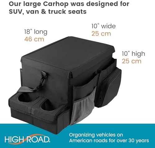 High Road Car Front Seat Storage Organizer - Passenger Seat Desk for Laptop - Image 5