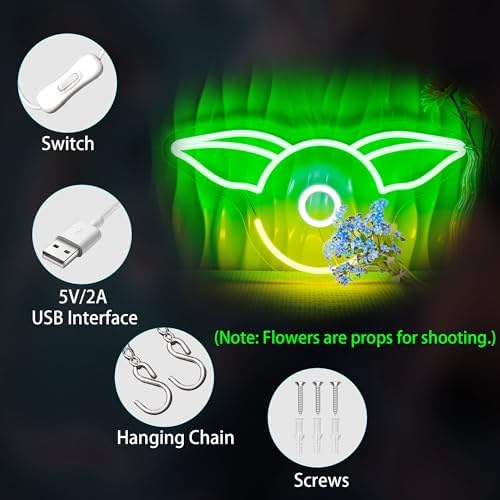 Neon Signs for Wall Decor, Anime Led Sign Neon Light up Signs - Image 4
