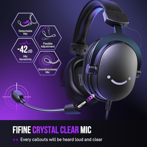FIFINE H9 Wired Gaming Headset with Microphone, 3.5mm and USB Connectivity - Image 3