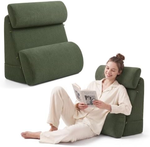 Blissful Diary Reading Pillow with Adjustable Neck & Lumbar Support, 19" by BlissfulDiary