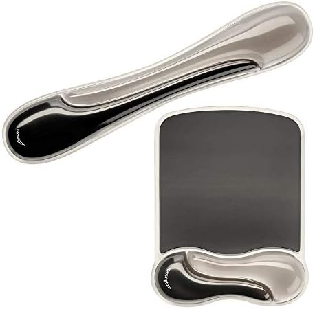 Kensington Mousepad and Wrist Rest, Practical, Gel Pillow, 11-2/5"Wx17-7/10"Lx1-7/10"H,GY (KMW52500) Each, Gray by Unknown