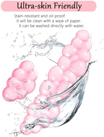Acrylic Computer Keyboard Stand with Gel Cloud Wrist Rest Keyboard Riser with Comfortable Clear Silicone Mouse Wrist Pad Ergonomic Tilted Transparent Keyboard Holder for Desktop Office Hot Pink - Image 6