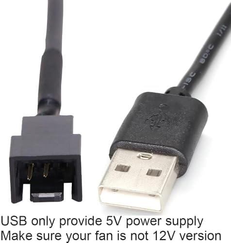 Gebildet 3pcs USB to 3pin/4pin PWM 5V USB Sleeve Fan Power Adapter Cable with USB Fan Governor Speed Control Knob ON/Off Switch - Image 4