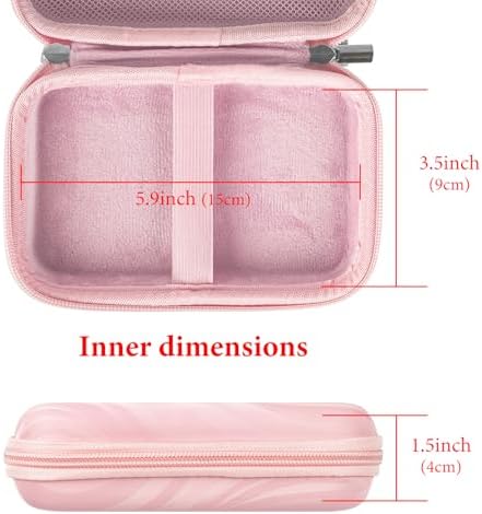 TOCCOOL Handheld Game Console Carrying Case, Protective Travel Retro Mini Game Console Box for Charging Cable, Earphones, Batteries and Accessories (Pink) - Image 2
