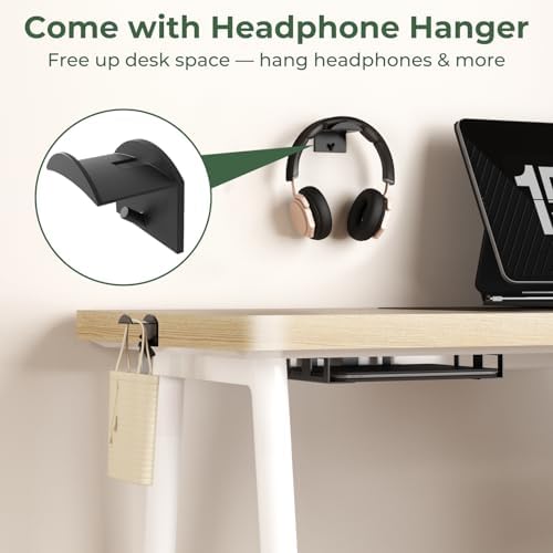 Under Desk Laptop Mount for HP Lenovo Dell Asus Acer LG Samsung Laptop Holder, Compatible with Mac mini, MacBook, Keyboards Tablets, Space Saving with Headphone Hanger - Image 3