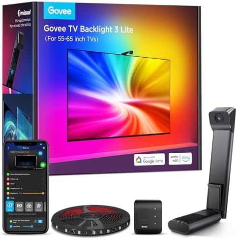 Govee TV Backlight 3 Lite, 11.8ft LED Strip Lights Sync with 55-65 Inch TVs by Unknown