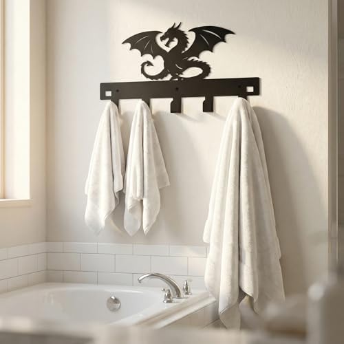 Reallnaive Dragon Over The Door Hooks Fantasy Medieval Room Decor - Image 4