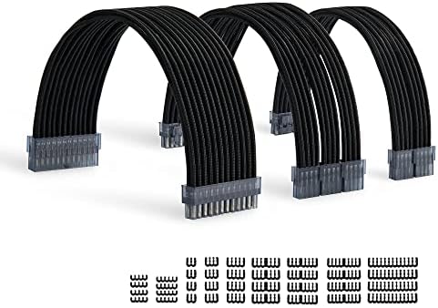 Formulamod Sleeve Extension Power Supply Cable Kit,24-Pin/2xEPS/3xPCIe by Formulamod