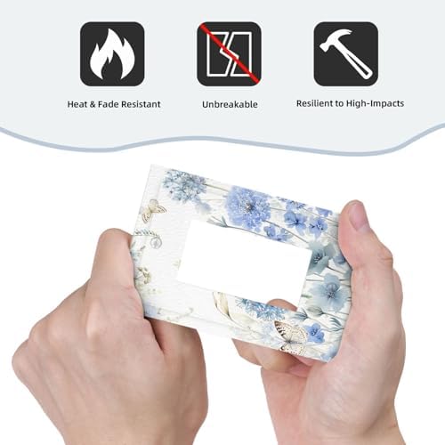 Decorative Outlet Covers Blue Floral Hydrangea Watercolor Wildflower 1 Gang Rocker Light Switch Covers Single Gfci Wall Plate Electrical Receptacle Switchplate Plug Faceplate for Bathroom - Image 6