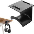 YAODHAOD Headset Hanger Holder Wall Mount, Sticky Headset Stand Holder Clip Under Desk for All Headphone/Controller (Black,Removable Hanging Style) by YAODHAOD