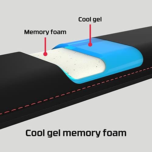 HyperX Wrist Rests - Tenkeyless & Full Size - Cooling Gel Memory Foam - Anti-Slip - Image 3
