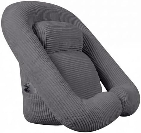 Reading Pillow for Bed Adult, 2-in-1 Back Rest Pillow for Sitting Up by OutdoorFurnitureAccessories