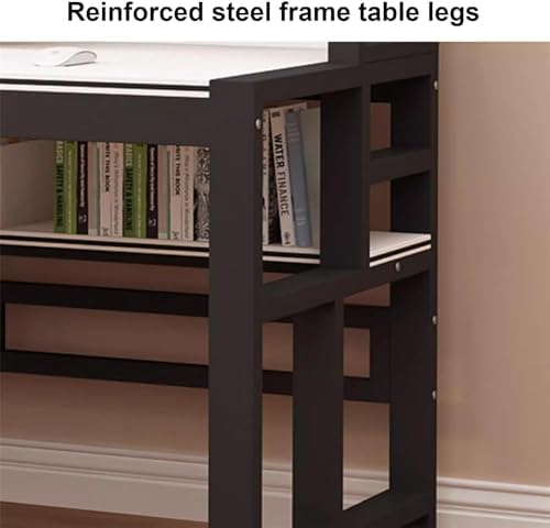 Pegboard Wall Organizer Panels.Modern Industrial Computer Desk with Storage Shelves & Pegboard - Stylish Home Office Workstation for Study, Writing, and Productivity，（Grey，47in） - Image 3