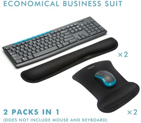 VAGAU Premium Keyboard Wrist Rest and Mouse Pad Wrist Support - Image 6
