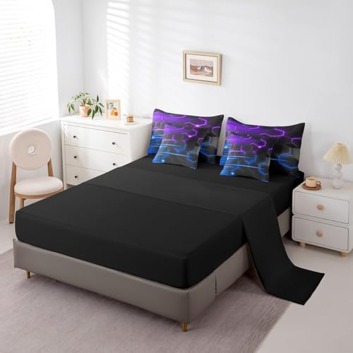 Feelyou Honeycomb Bedding Set Geometrical King Comforter Set with Sheets - Image 4