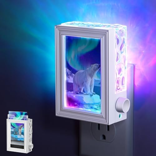 Briignite LED Night Lights Plug Into Wall Decorative Picture Frames RGB by WelcometoBriigniteenjoyyourtimehere