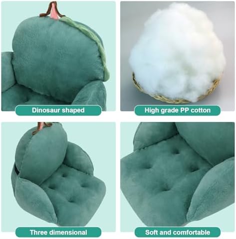 Green Chair Cushion, Dorm Chair Cushion, Gaming Chair Seat Cushion | Cute soft chair pad for gaming and office desks, 17 x 16.5 in, for Adults, Bedroom Playroom Dining Living Room Decor - Image 6