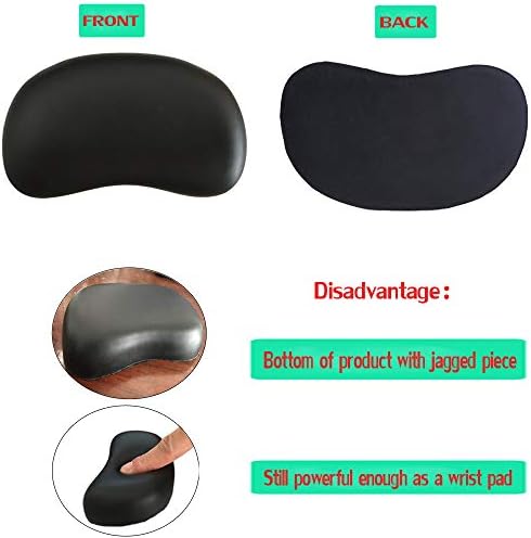 Ergonomic Memory Foam Wrist Pad Anti-Skid Mouse Pad Mousepad Support Wrist Rest Mat Office Healthy for PC Computer Laptop Desktop (Deep Black) - Image 6