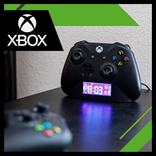 Paladone Xbox Black Controller Alarm Clock, Officially Licensed Merchandise - Image 5