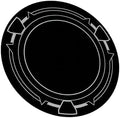 6cm / 9cm Radiator Plate Sheet Sticker Rings Plate Magnet Holder Sheet Phone Cooling Fan Metal Long Gaming by Unknown
