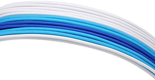 Formulamod PSU Cable Extension Kit 18AWG Sleeved, 24 Pin ATX + 8 Pin EPS + Dual 8 Pin PCI-E, Custom PC Cable Extensions with Combs for Clean Cable Management & Gaming PC Build (White Sky Blue Blue) - Image 5