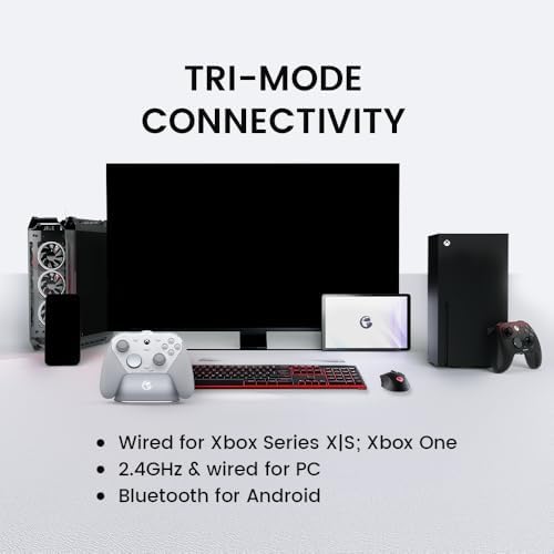 GameSir G7 Pro Wired Controller for Xbox Series X|S, Xbox One, Wireless Gamepad for PC&Android with TMR Sticks, Hall Effect Analog Triggers, 1000Hz Polling Rate, 3.5mm Audio Jack - White - Image 2