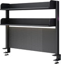 Pegboard Wall Organizer Panels.Clamp-On Desk, Pegboard Desk Extender, Privacy Panel & Shelving System for Home Office & Gaming Desks (60cm) - Maximize Storage & Efficiency by Unknown
