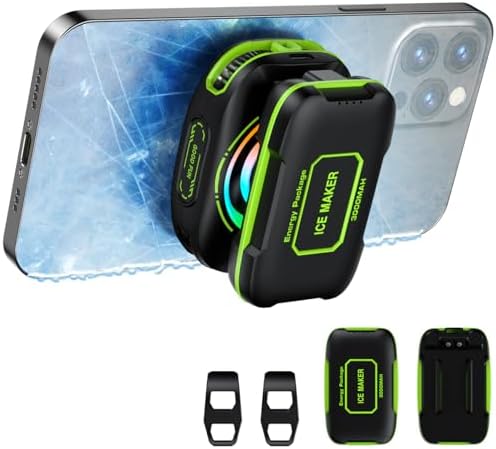 Cell Phone Cooler for Gaming, Magnetic Portable Rechargeable Battery Mobile Phones Radiator with RGB Lights for iPhone Series, iPad Pro, Tablet, TikTok Live by Lumivista