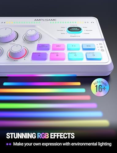 FIFINE SC8W Gaming Audio Mixer for Streaming with 7.1ch Surround sound - Image 5