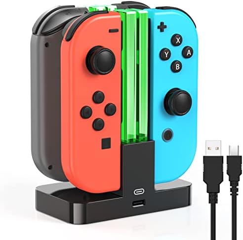 Switch Controller Charger for Joy Cons & Dock Station for Nintendo Switch by FYOUNG