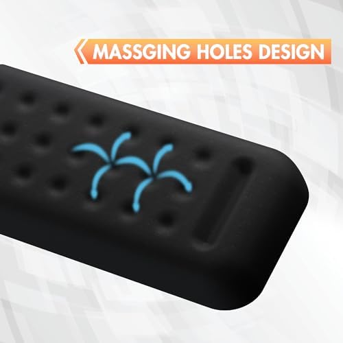 Keyboard Wrist Rest - 17 3/8 in Wrist Rest for Computer and Laptop with Massage Dots, Memory Foam Wrist Pad for Keyboard with Non-Slip PU Base for Ergonomic Wrist Support. - Image 3