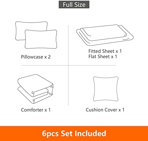 6 Pieces Gaming Bedding Set Full Size for Boys Gamer Comforter Set for Boys Girls Kids Teens 6 Piece Bed in A Bag Video Game Bedding for Gamer Room Decorative Full51 - Image 6