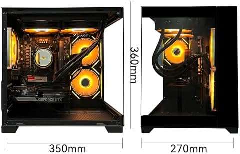 SKYESEV Gaming PC Desktop, AMD Ryzen 5 9600X, RTX5060 8GB Graphics - Image 4