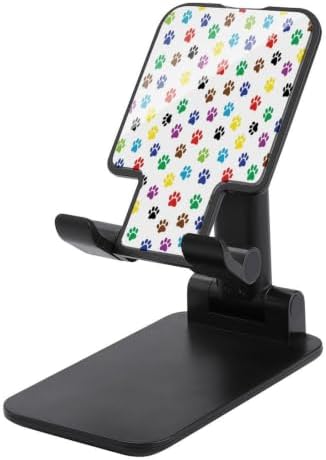 Portable Colorful Paw Prints Phone Stand for Desk Accessories by Unknown
