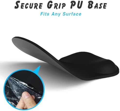 ErgoComfort Gel Wrist Rest Mouse Pad-Ergonomic Office Mousepad with Wrist Support-Non-Slip, Design Desk Accessories Mat for Home&Game Decor (06Blush Gradient) - Image 4