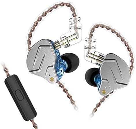 KZ ZSN Pro Dual Drivers 1BA 1DD in Ear Earphones HiFi Power Bass Earbuds Headphones High Clarity Sound Wired Earphones with Detachable Cable for Audiophile Musician by CCA