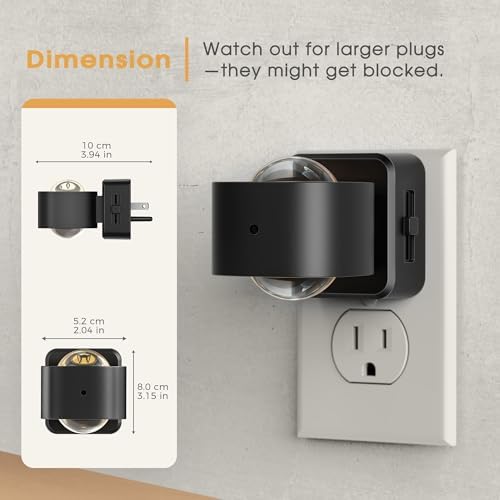 Briignite Night Light Projector, LED Night Lights Plug into Wall Rotating - Image 5