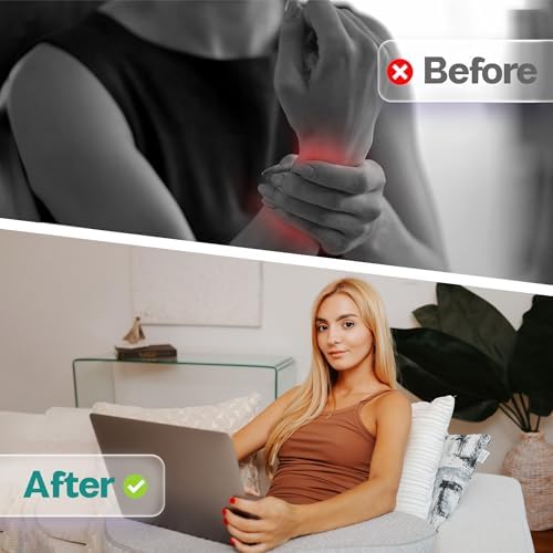 Memory Foam Reading Pillow with Arm Rests & Pocket | Lap Desk for Laptop, Reading and Relaxing on Bed, Couch, or Floor, Armrest and Gaming Pillow – Ideal for Ultimate Comfort and Support - Image 5