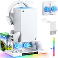 Upgraded RGB Cooling Fan Charging Station for Xbox Series X Accessories by MENEEA