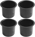 SEETOOOGAMES Jumbo Aluminum Drop-in Poker Table Cup Holder Insert (4pcs Black) by SEETOOOGAMES