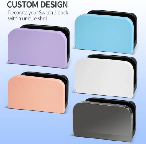 TIKOdirect Faceplate Cover for Nintendo Switch 2 Charging Dock, Hard PC Slim Shell Anti-Scratch [No Screwdriver Installation] Faceplate Protection Shell Case for Switch 2 Dock, Transparent - Image 6