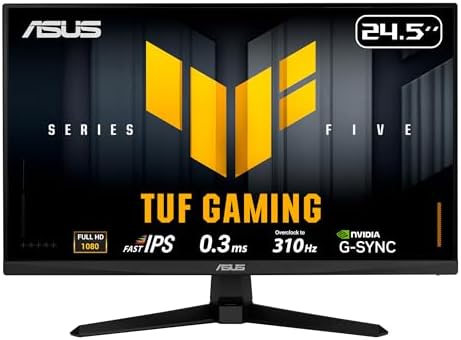 ASUS TUF Gaming VG259QMR5A 25 Inch 1080p 310Hz G-SYNC Gaming Monitor by Unknown