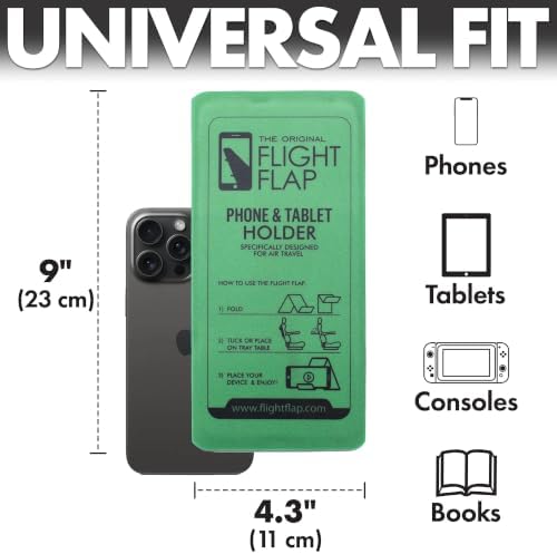 Flight Flap - Foldable Airplane Phone Holder, Travel Phone Stand, Green - Image 6
