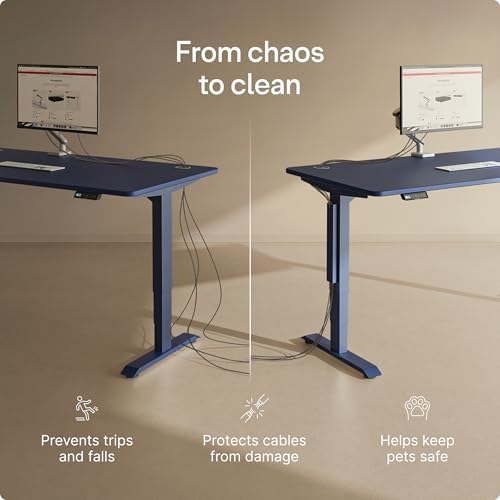 Desktronic Magnetic Cable Management Tray — No Drill Under Desk Cord Organizer, Holds 10 Cables, Reinforced Steel Cable Holder for Home Office, Gaming Setup & Sit-Stand Desks - Image 5