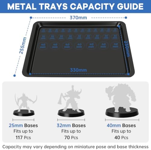 WELIDAY Miniatures Storage Case Miniatures Transport Case Aluminum Alloy Frame with Lock (X-Large Size) - Image 6