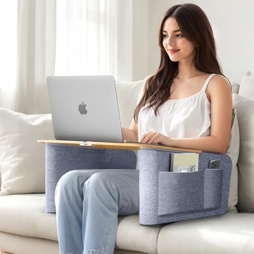 OPTIXCELL Lap Desk for Adults, Extra Large Laptop Stand with Arm Rests by OPTIXCELL
