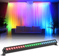 Led Stage Lights Bar,72W 24LEDs RGB Dj Strobe Party Lights Bar 3 in 1 Wall Washer Light Indoor with DMX Control AutoPlay Sound Activated Color Changing for Church Christmas Wedding Dance (1) by Warmdance