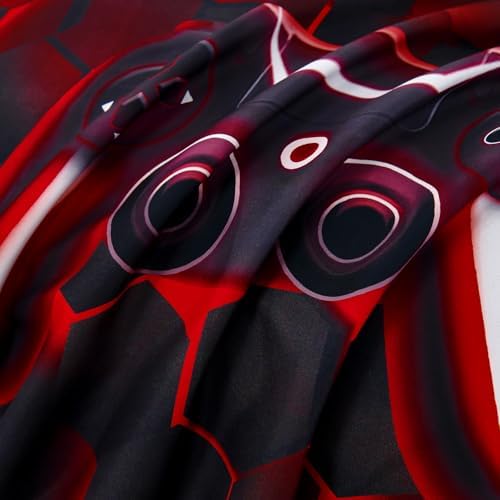 URBONUR Black and Red Gaming Comforter Set Full Size for Boys 6 Pieces - Image 7