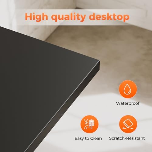 Mericonia 39x20 Inch Computer Desk with Wheels, Small Simple Rolling Desk - Image 7